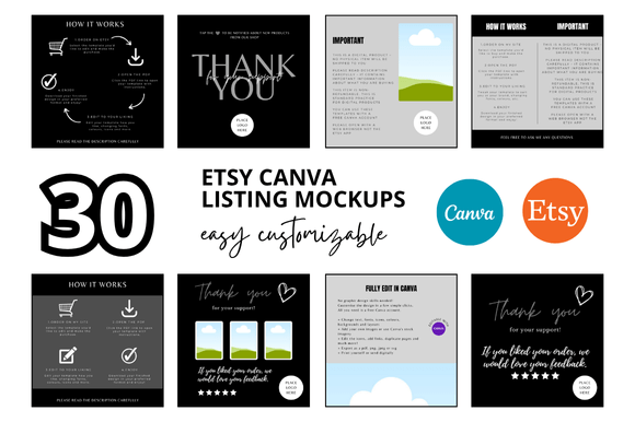30 Etsy Bundle Listings Mockup: Elevate Your Digital Shop