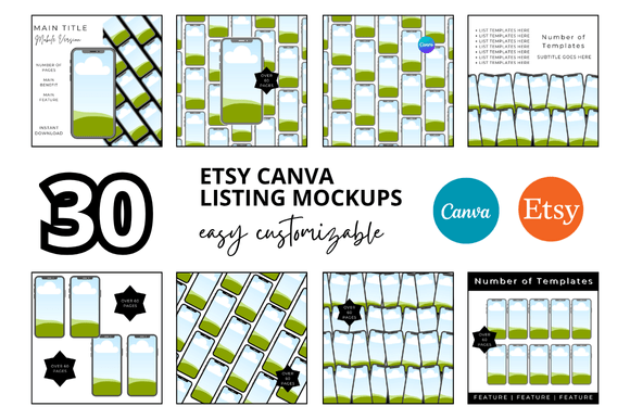 30 Phone Etsy Listings Mockup: Elevate Your Shop's Visuals