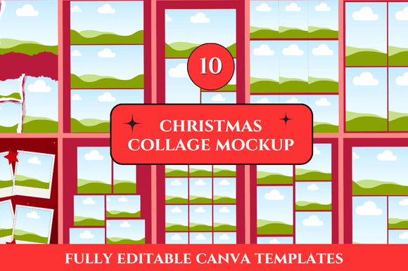 Christmas Collage Mockup Canva: Your Design Shortcut