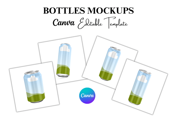 Elevate Your Visuals with Bottles Frame Mockup Canva