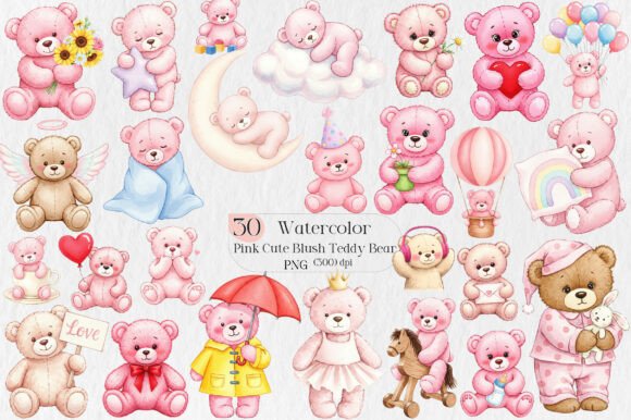 Watercolor Pink Cute Blush Teddy Bear: A Designer's Guide
