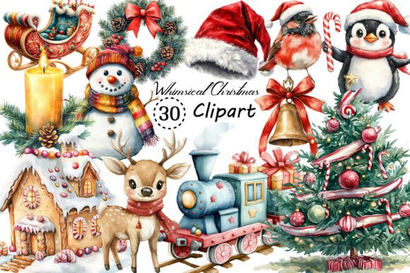 Whimsical Watercolor Christmas Clipart: A Designer's Guide