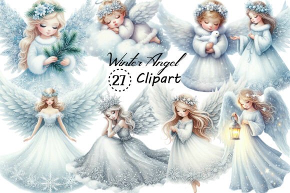 Winter Snow Angel Clipart: A Designer’s Guide to Seasonal Charm